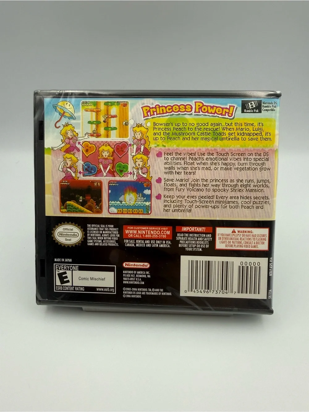 Super Princess Peach Nintendo DS USA Version